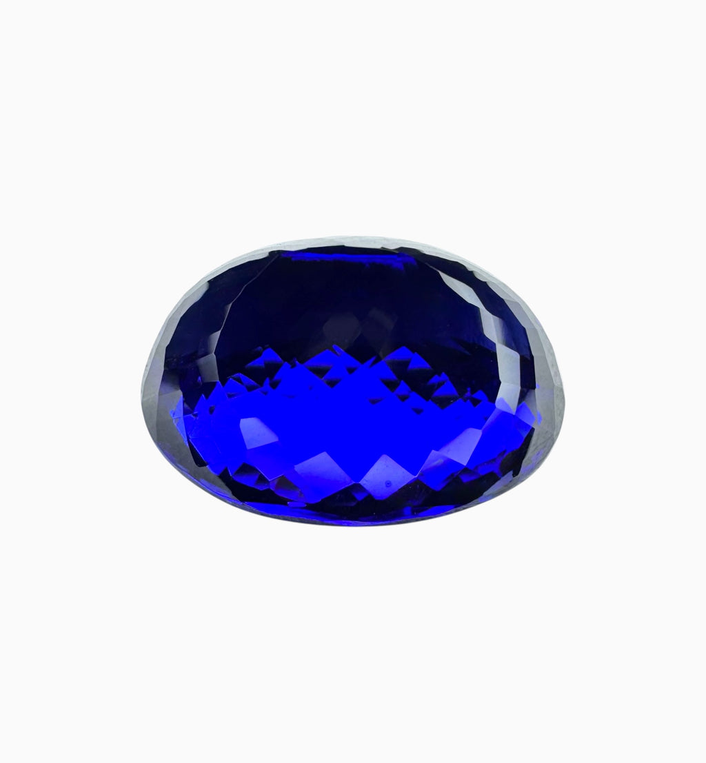 Tanzanite Stone Oval Cut 37.64 Carats 23.3 X 17.3 mm