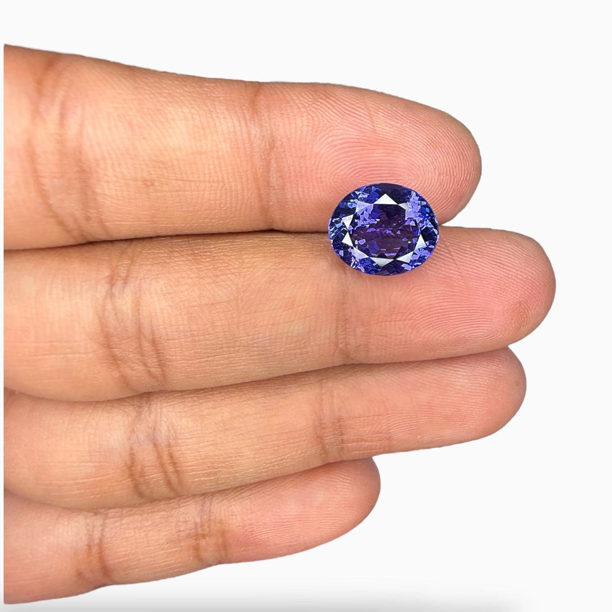 Tanzanite Stone Oval Cut 5.12 Carats 12x10 mm From Tanzania