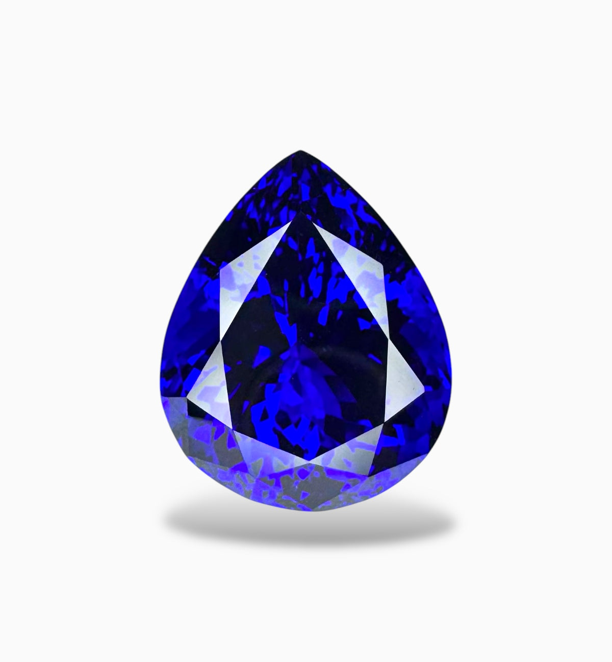 Tanzanite Stone Pear Cut 22.10 Carats 19.5 X 15.7 mm