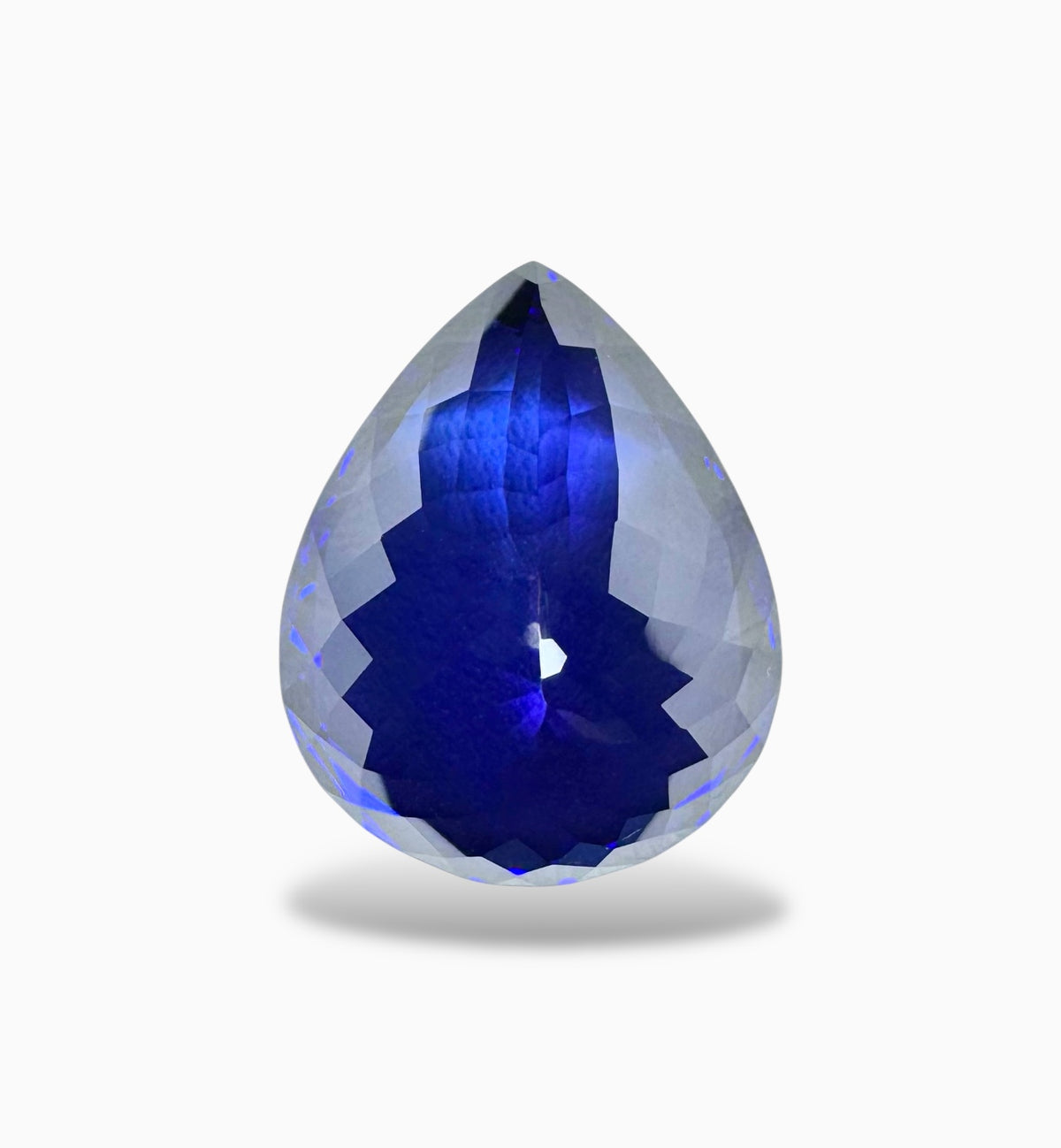 Tanzanite Stone Pear Cut 22.10 Carats 19.5 X 15.7 mm