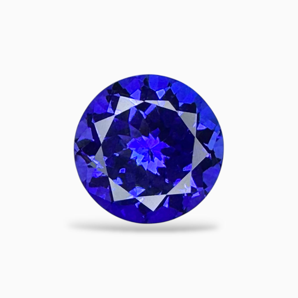 Tanzanite Stone Round 4.49 Carats 10.1 mm