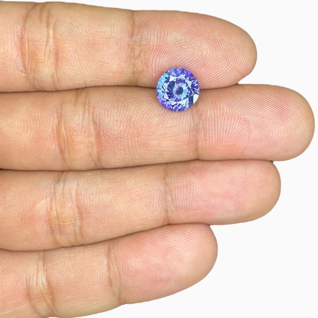 Tanzanite Stone Round Shape 2.52 Carats 9 mm