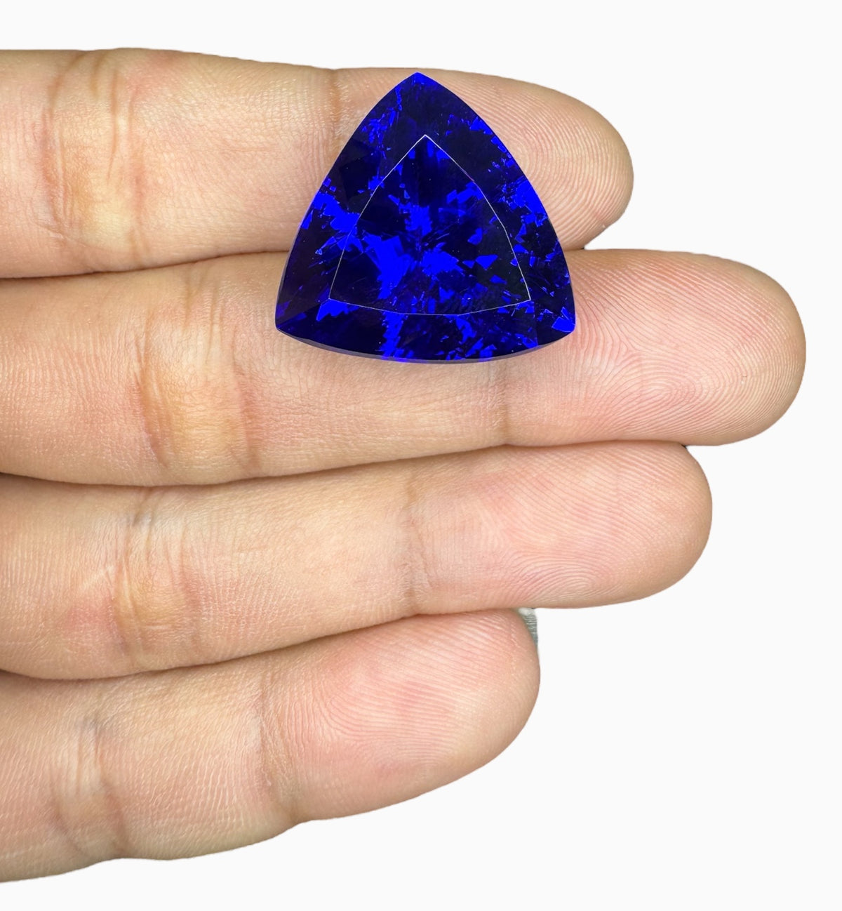 Tanzanite Trilliant Cut Stone 41.53 Carats 22 X 21.8 mm