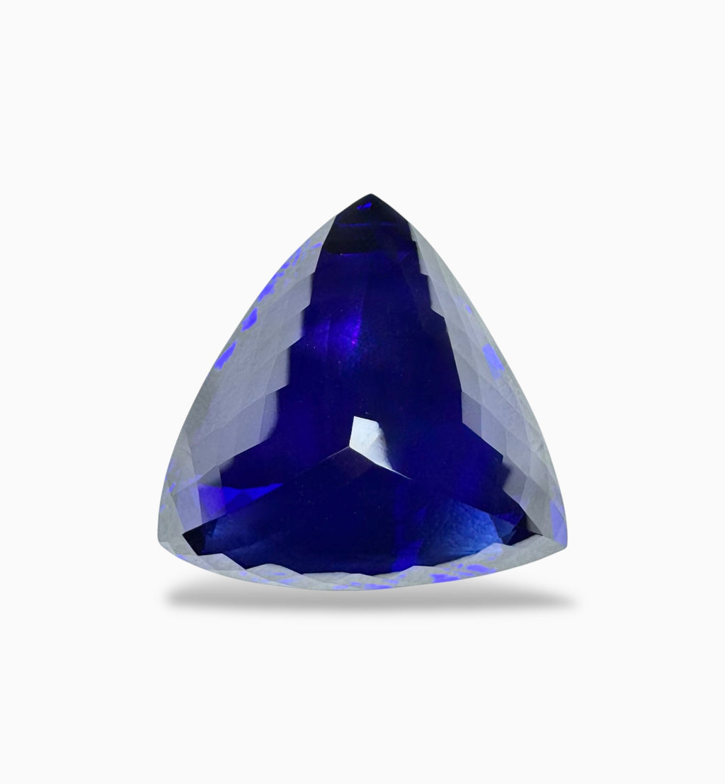 Tanzanite Trilliant Cut Stone 41.53 Carats 22 X 21.8 mm