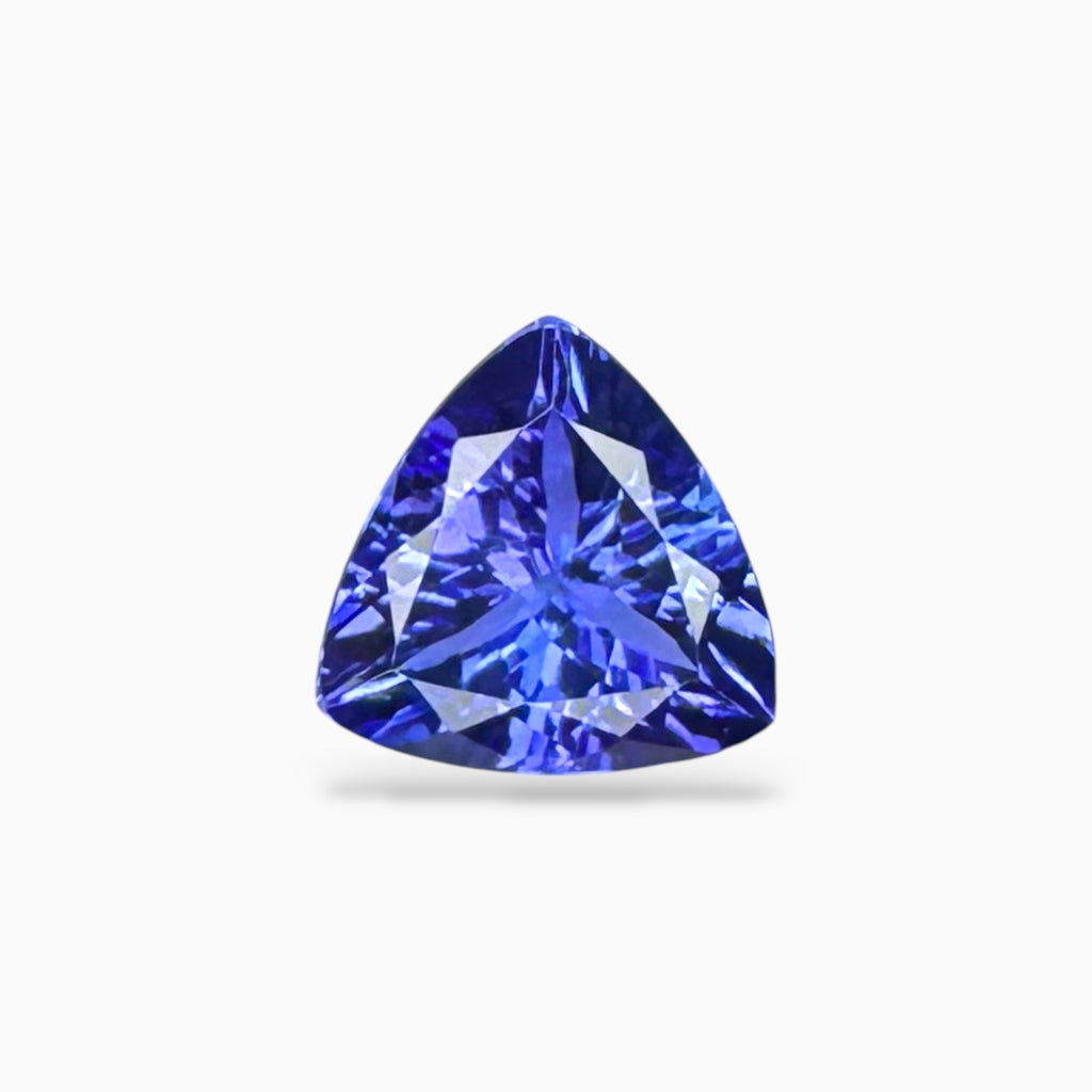 Tanzanite Trilliant Cut Stone Pair For Earrings 3.01 Carats 8 X 8 mm