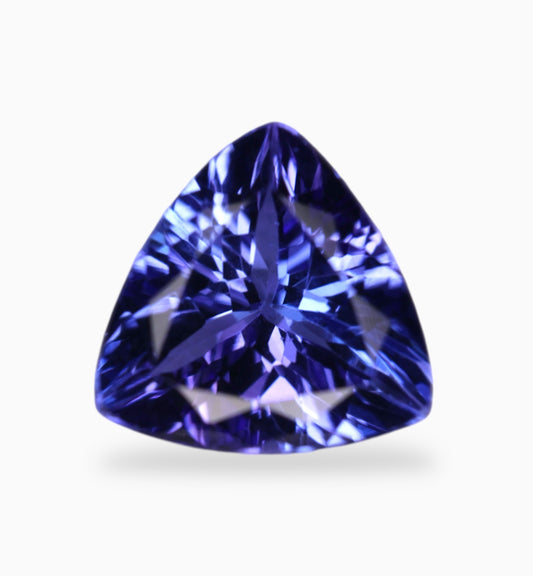 Natural Tanzanite Stone in Trilliant Shape 1.55 Carats Size 10x8mm