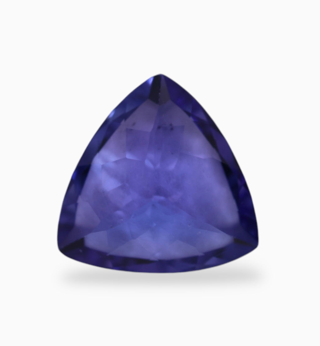 Natural Tanzanite Stone in Trilliant Shape 1.55 Carats Size 10x8mm