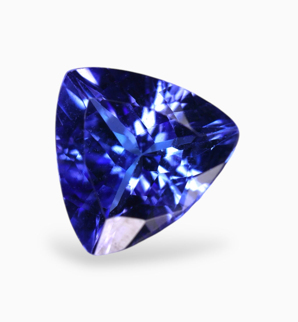 Natural Tanzanite Stone in Trilliant Shape 1.59 Carats Size 7.7x7.8mm