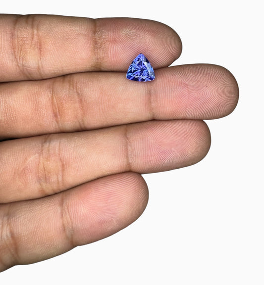 Natural Tanzanite Stone in Trilliant Shape 1.64 Carats Size 8x8mm