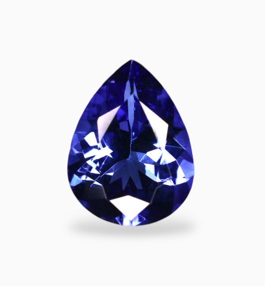 Natural Tanzanite Stone in Pear Shape 1.60 Carats Size 9x7mm