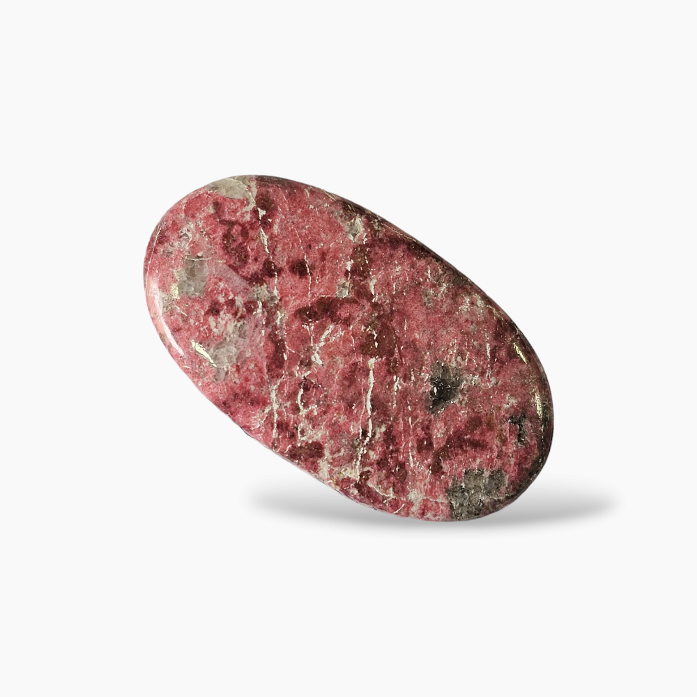 Natural Thulite Gemstone 85.37 Carats in Oval Shape for Sale