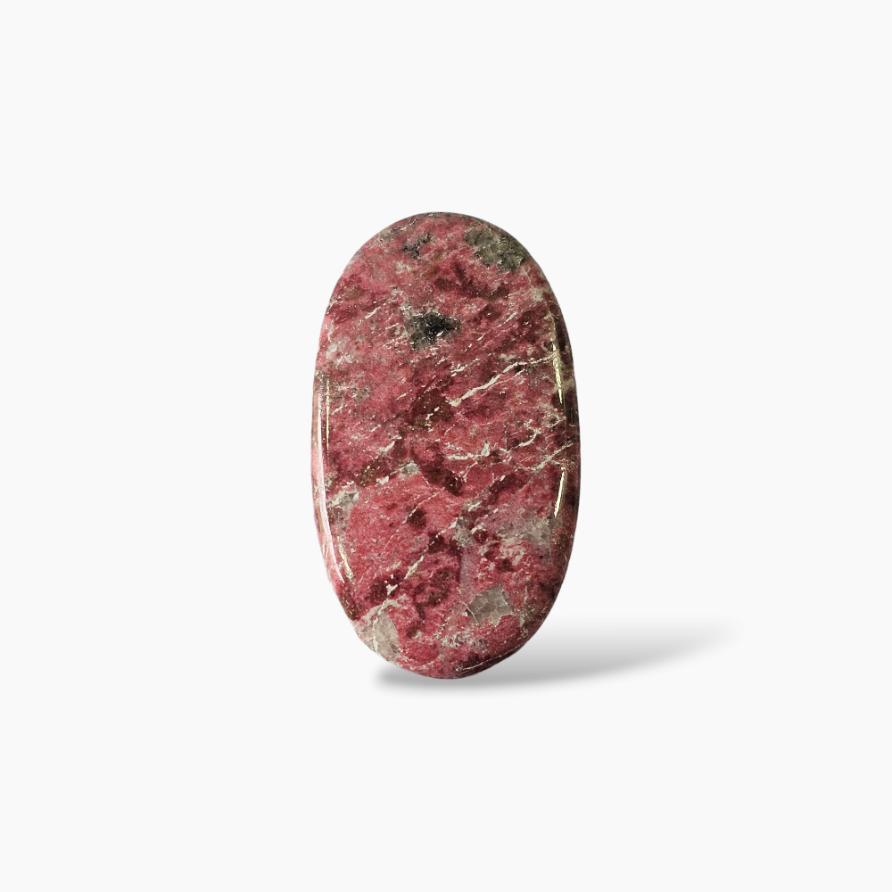 Natural Thulite Gemstone 85.37 Carats in Oval Shape for Sale