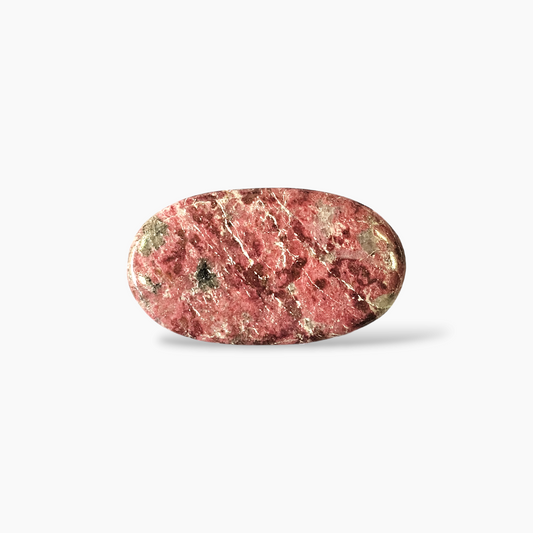 Natural Thulite Gemstone 85.37 Carats in Oval Shape for Sale