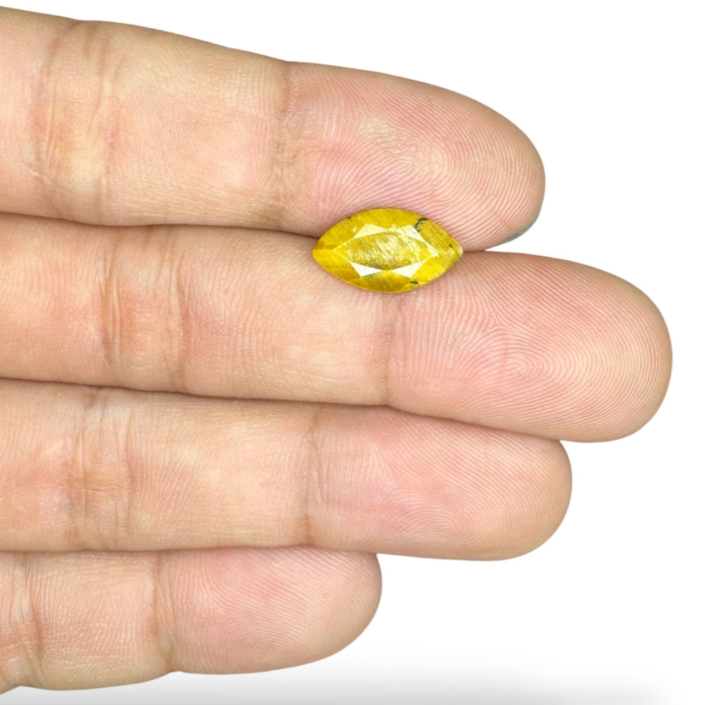 Tiger Eye Stone Marquise Cut 2.34 Carats 14.5 X 8.1 mm