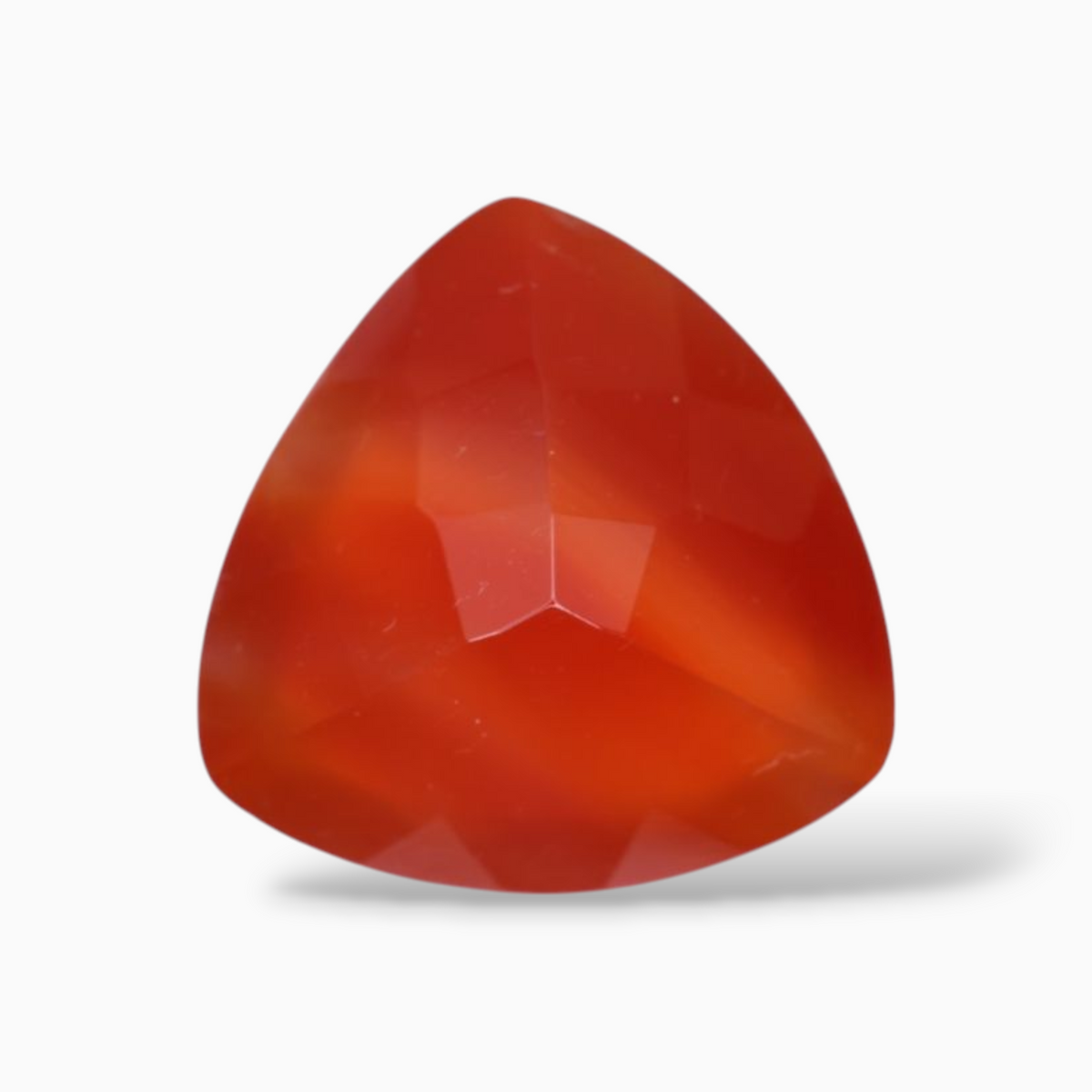 Natural Agate Aqeeq Stone 4.64 Carats Trilliant Cut Shape ( 12 mm )