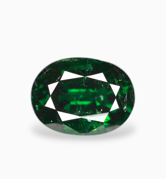 Tsavorite Garnet stone 2.40 Carats, 9.03 x 6.72 x 4.80 mm Natural Green Garnet