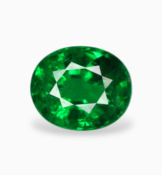 Tsavorite Stone 0.68 carats Oval Cut 5.4x4.5mm