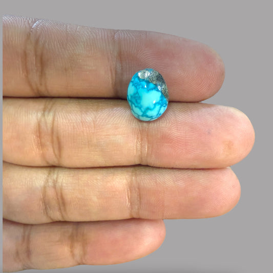 Turquoise 5.14 Carats Oval Cabochon From Iran