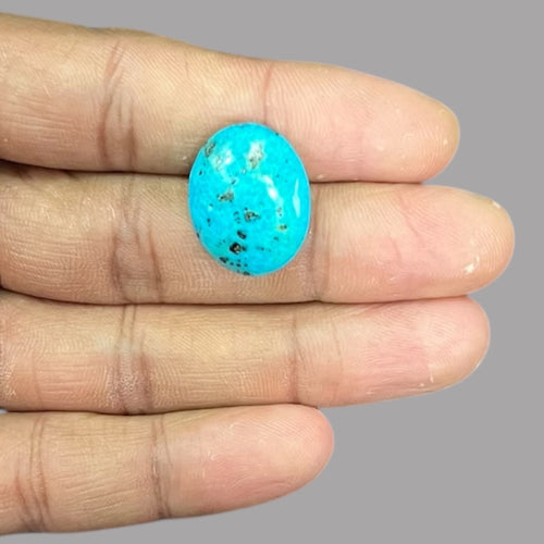 Turquoise Cabochon 19.36 Carats 21 x 16.8 x 8 mm in Oval