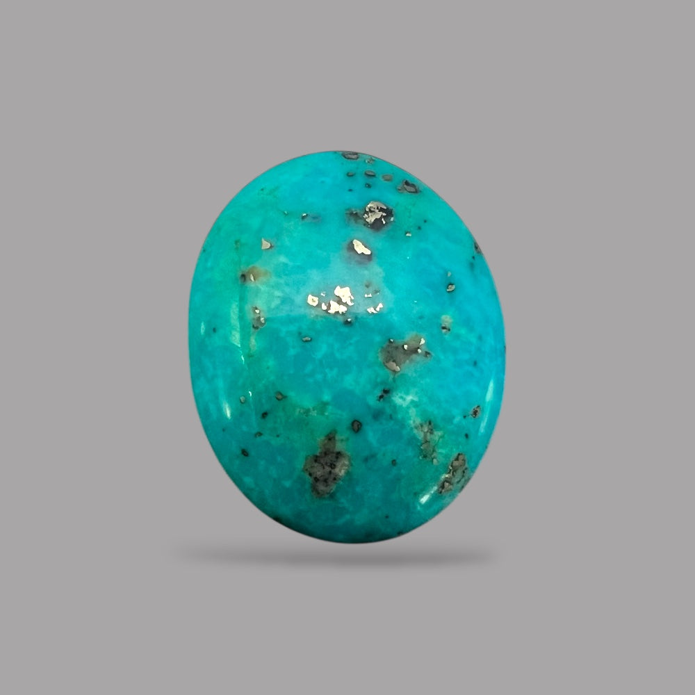 Turquoise Cabochon 19.36 Carats 21 x 16.8 x 8 mm in Oval