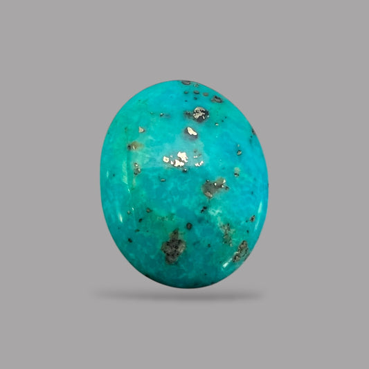 Turquoise Cabochon 19.36 Carats 21 x 16.8 x 8 mm in Oval