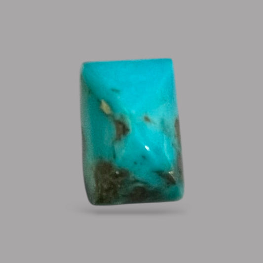 Turquoise Cabochon 5.18 Carats 10.9 x 7.5 x 7.7 mm in Cushion
