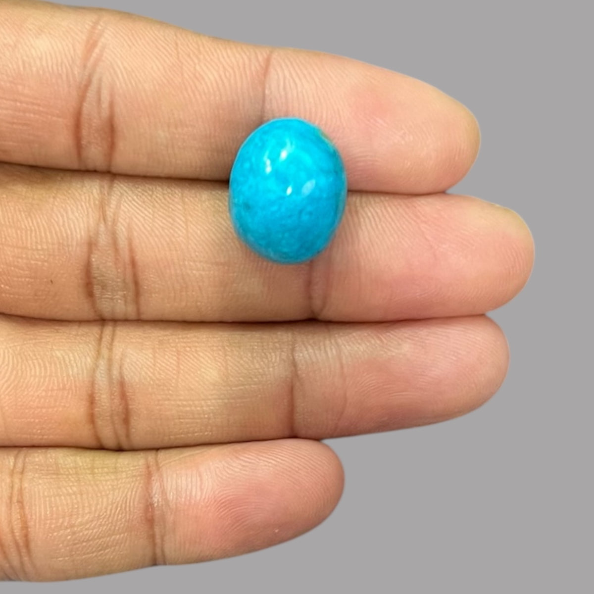 Turquoise Cabochons For Sale 14.64 Carats 17.7 x 14.2 x 8.9 mm in oval