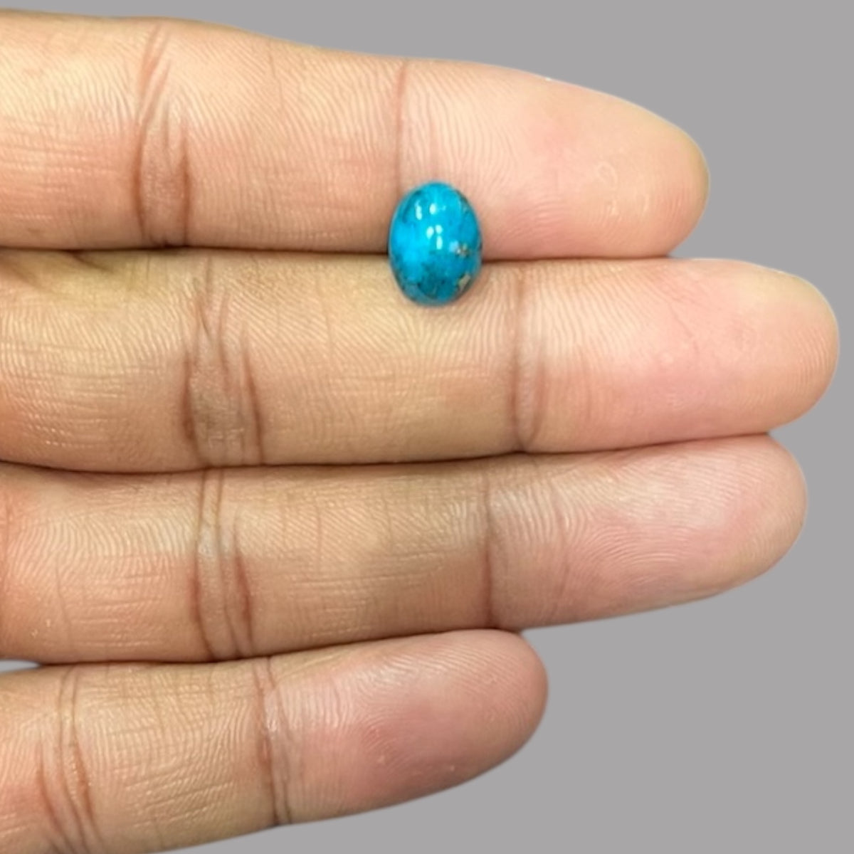 Turquoise Cabochons For Sale 2.57 Carats 10.5 x 7.8 x 4.4 mm in oval
