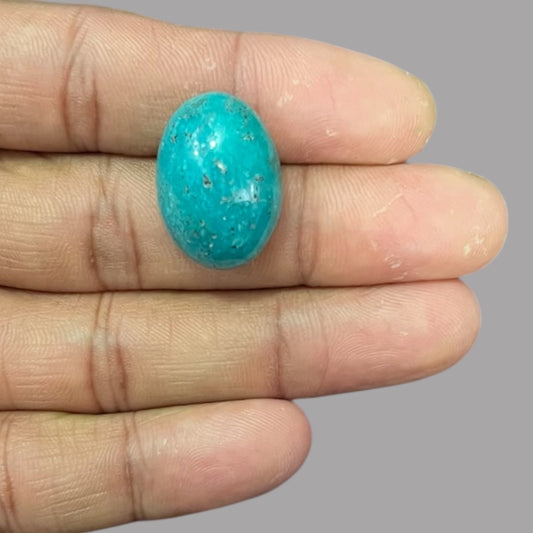 Turquoise Cabochons For Sale 24.83 Carats 23.1 x 16.6 x 10.4 mm in Oval