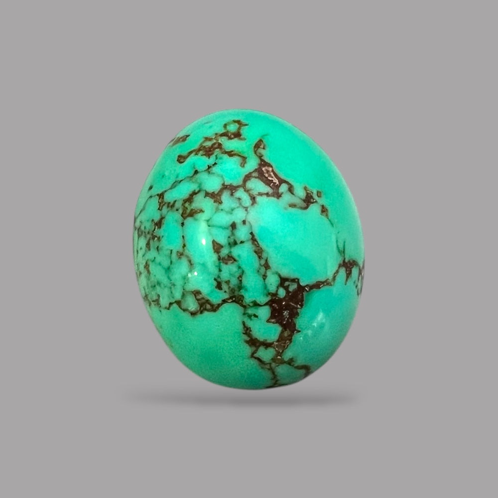 Turquoise Cabochons For Sale 29.75 Carats 22.2 x 18.2 x 10.1 mm in Oval