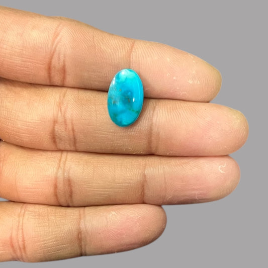 Turquoise Cabochons For Sale 3.13 Carats 16.4 x 10 x 2.5 mm in Oval