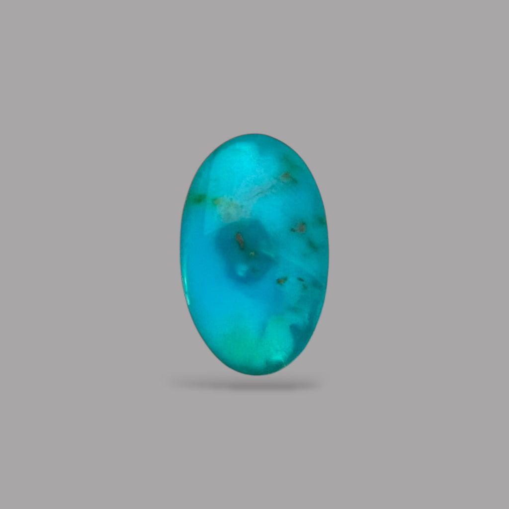 Turquoise Cabochons For Sale 3.13 Carats 16.4 x 10 x 2.5 mm in Oval