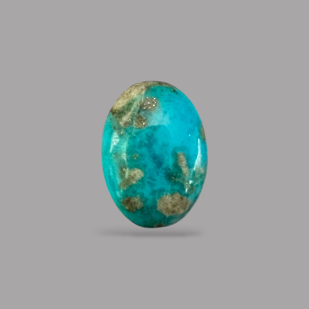 Turquoise Cabochons For Sale 5.00 Carats 14.7 x 10.6 x 4.6 mm in Oval