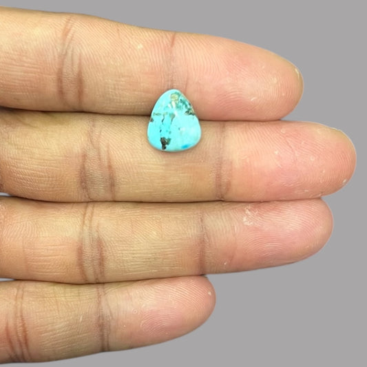 Turquoise Cabochons For Sale 5.03 Carats 12.5 x 10.8 x 4.8 mm in Pear