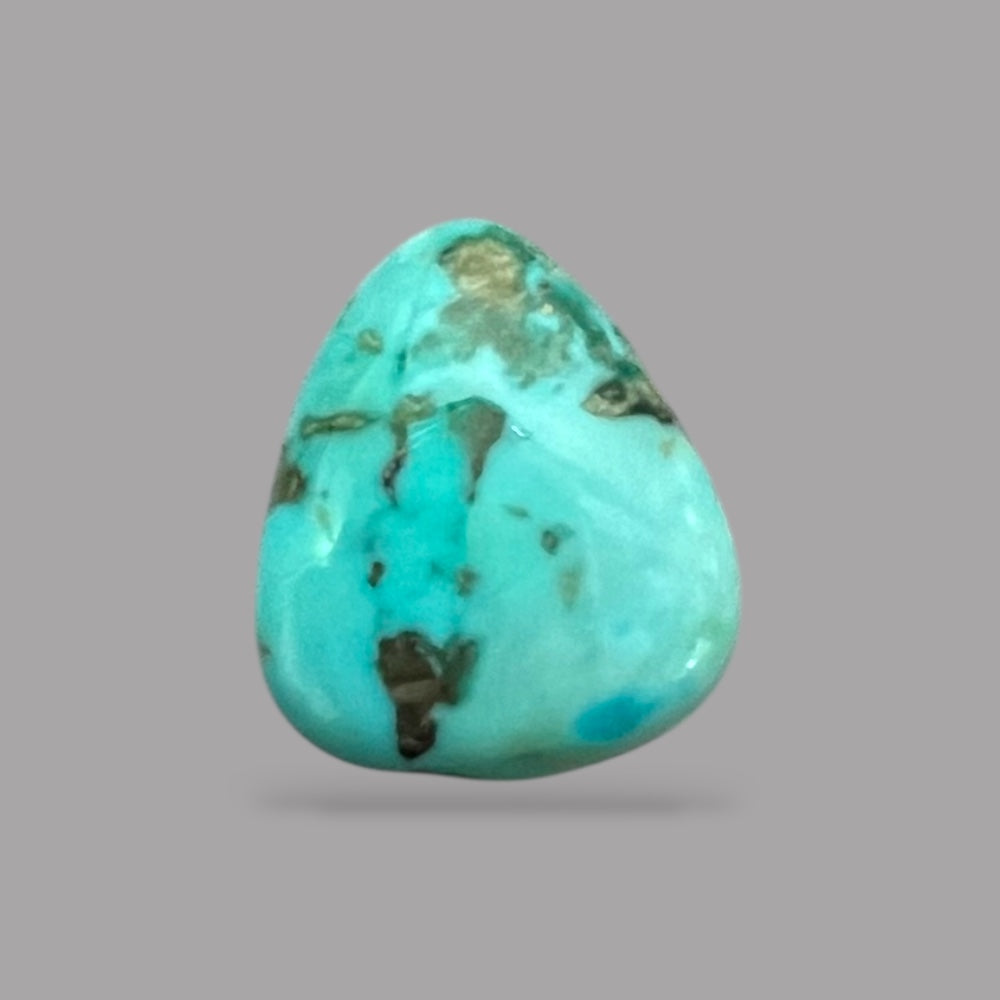 Turquoise Cabochons For Sale 5.03 Carats 12.5 x 10.8 x 4.8 mm in Pear