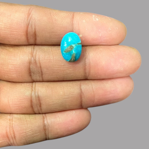 Turquoise Cabs For Sale 4.96 Carats 14.5 x 10.1 x 4.9 mm in Oval