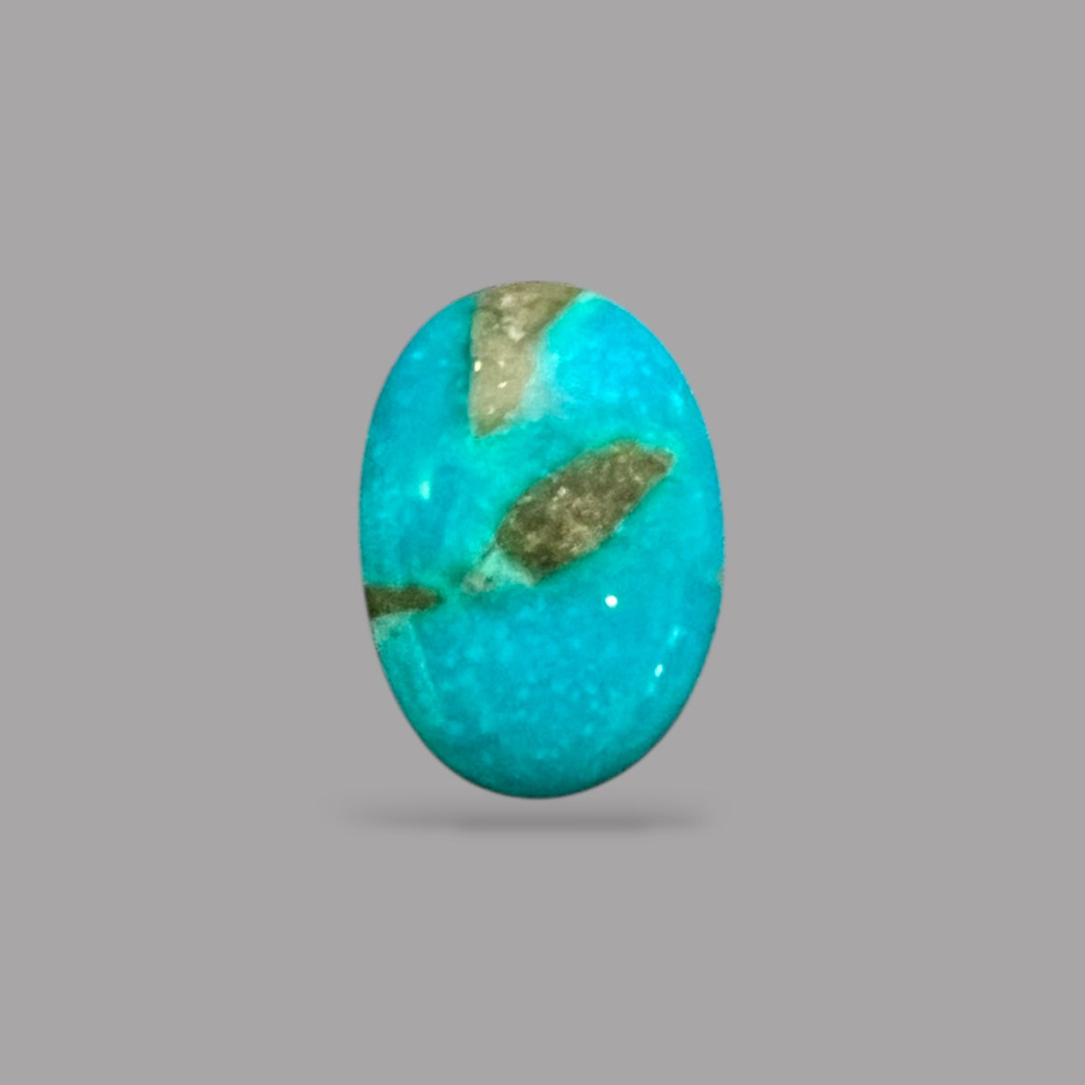 Turquoise Cabs For Sale 4.96 Carats 14.5 x 10.1 x 4.9 mm in Oval