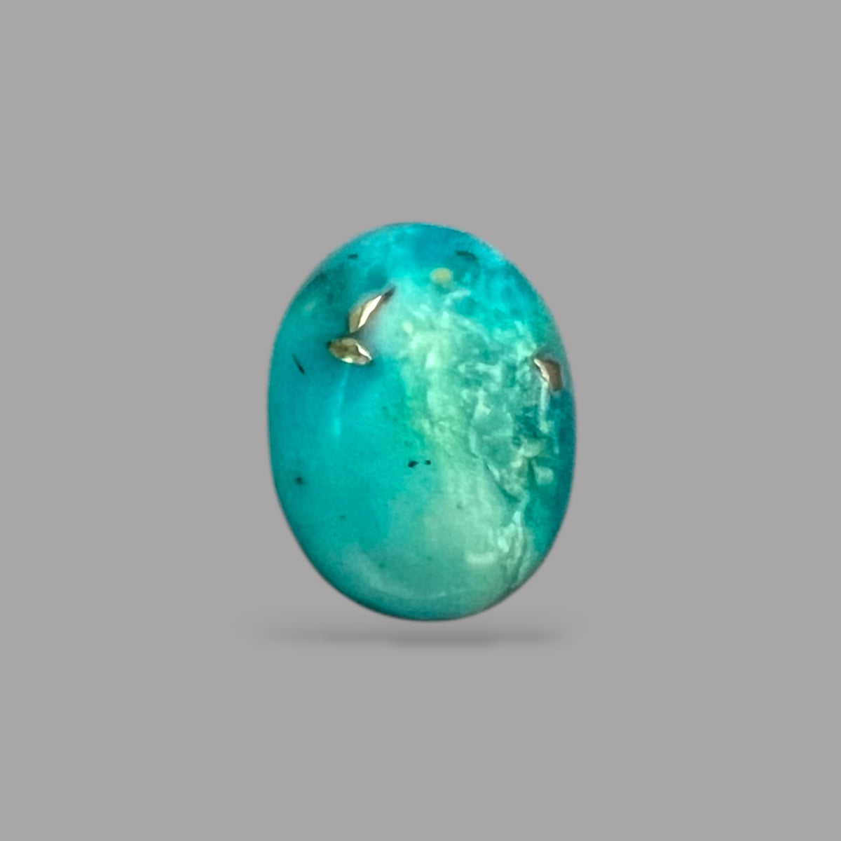 Turquoise Crystal 3.65 Carats 11.6 x 9.1 x 4.9 mm in Oval