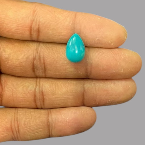 Turquoise Crystal 4.84 Carats 14.9 x 9.8 x 5 mm in Pear