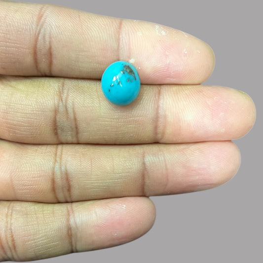 Turquoise Crystal 5.07 Carats 11.8 x 10.4 x 6.9 mm in Oval