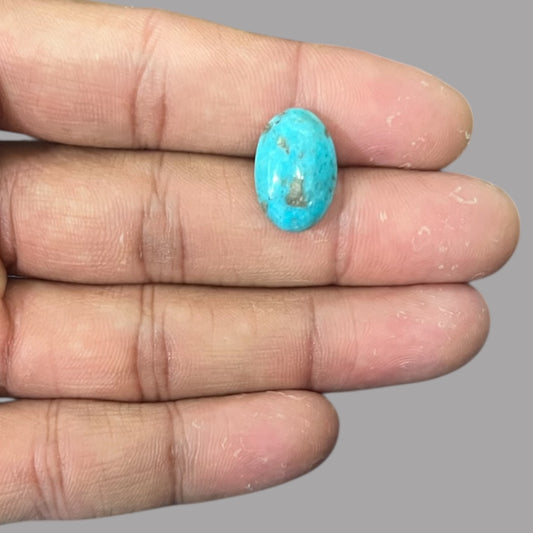 Turquoise Crystal 8.81 Carats 17.1 x 11.5 x 6 mm in Oval