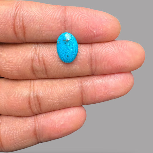 Turquoise Crystal Stone 3.21 Carats 14 x 9.7 x 3.4 mm in Oval