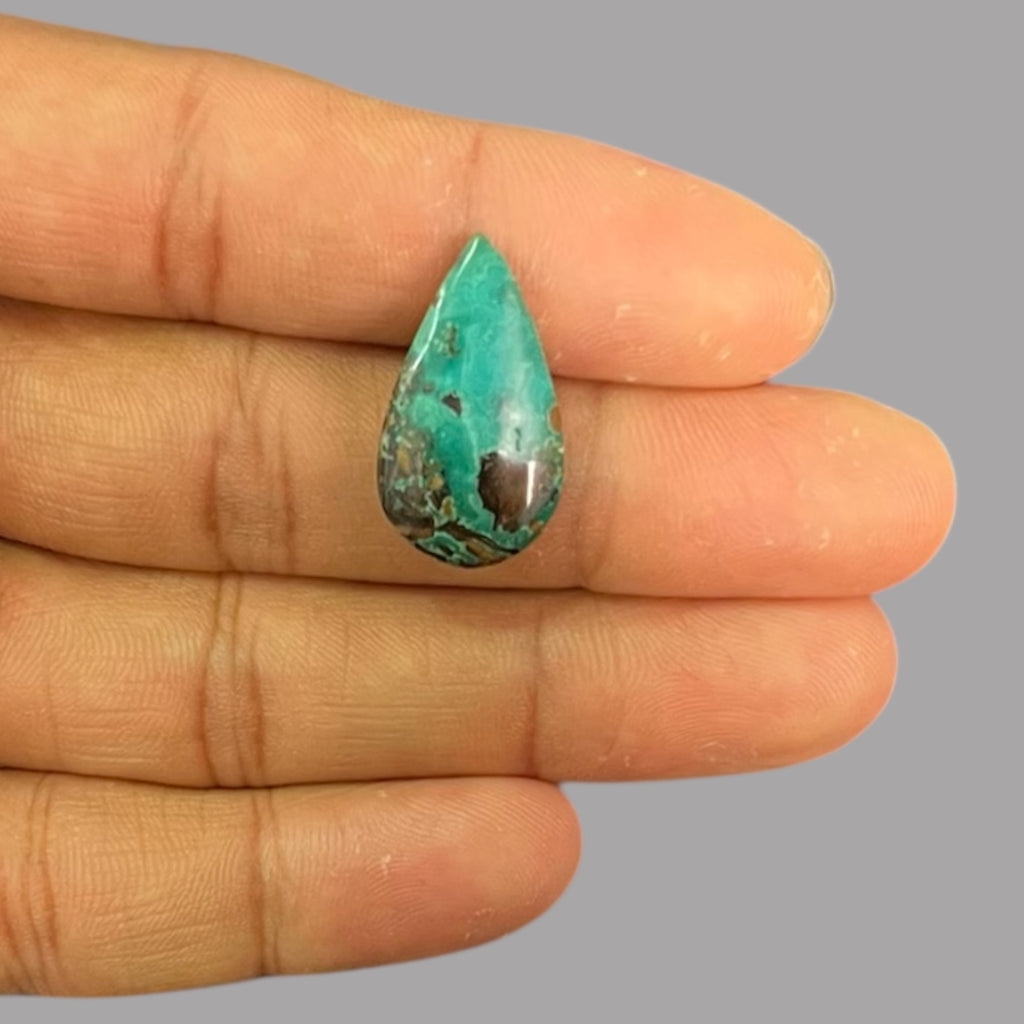 Turquoise For Sale 10.46 Carats 24.6 x 13.8 x 5 mm in Pear