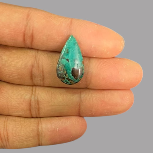 Turquoise For Sale 10.46 Carats 24.6 x 13.8 x 5 mm in Pear