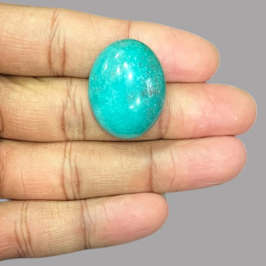 Turquoise For Sale 34.54 Carats 28 x 21.8 x 8.8 mm in Oval