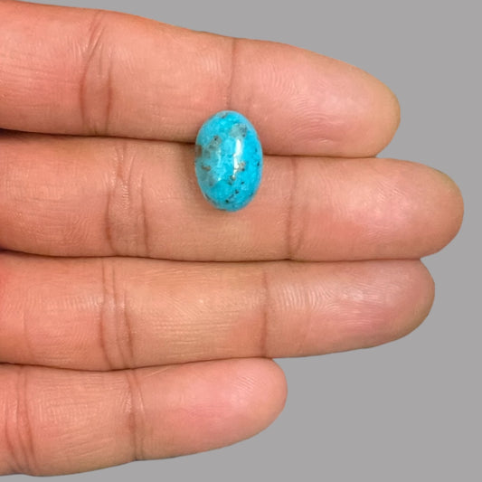 Turquoise For Sale 7.19 Carats 15.1 x 10.1 x 7.1 mm in Oval