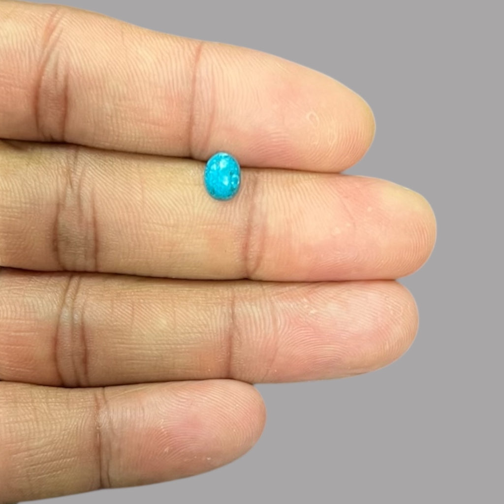 Turquoise Gem 0.81 Carats 7 x 5.3 x 2.9 mm in oval