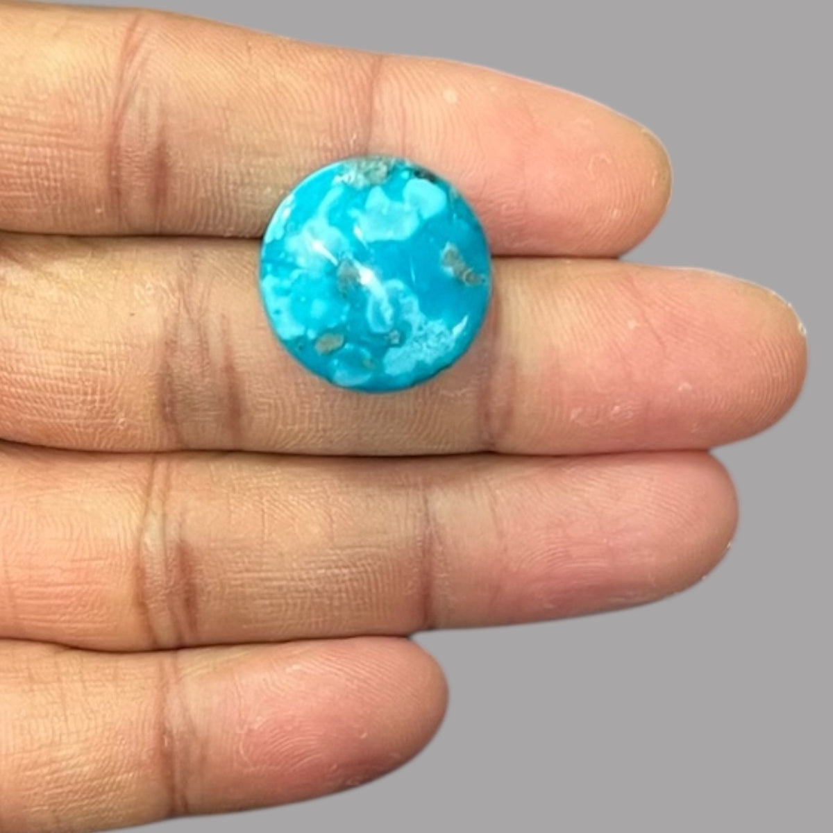 Turquoise Gem 21.77 Carats 19.7 x 6.7  mm in Round