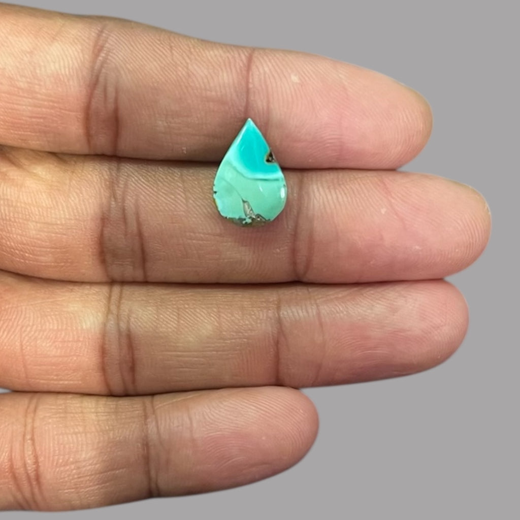 Turquoise Gem 4.84 Carats 15 x 10.3 x 4.2 mm in Pear