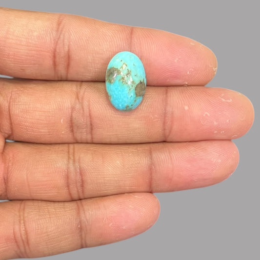 Turquoise Gem 9.02 Carats 17.5 x 11.9 x 7.1 mm in Oval